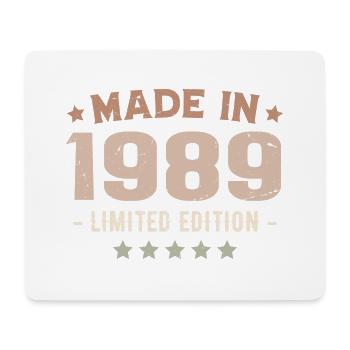 Hergestellt im Jahr 1989 Jubiläumsgeschenk 1989 Jahrgang 1989 - Mousepad (Querformat) - Weiß - Vorne