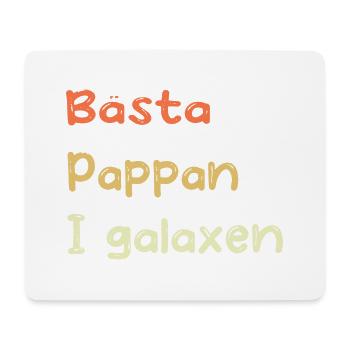Bester Vater in der Galaxie - Mousepad (Querformat) - Weiß - Vorne