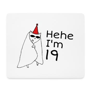 19 Year Anniversary - 19th Anniversary Gift - Mouse Pad (horizontal) - white - Front