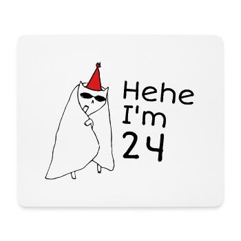 24 Years Anniversary - 24th Anniversary Gift - Mouse Pad (horizontal) - white - Front