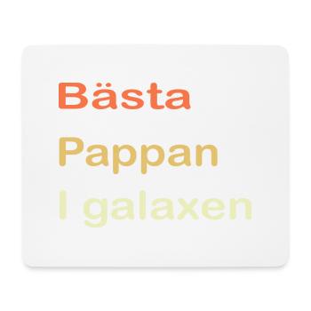 Bester Vater in der Galaxie - Mousepad (Querformat) - Weiß - Vorne