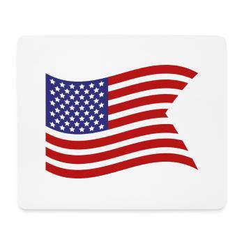 Flagge der Vereinigten Staaten - Mousepad (Querformat) - Weiß - Vorne