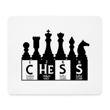 Chess - Periodic Table Chess Chess Pieces Chemistry - Mouse Pad (horizontal) - white - Front