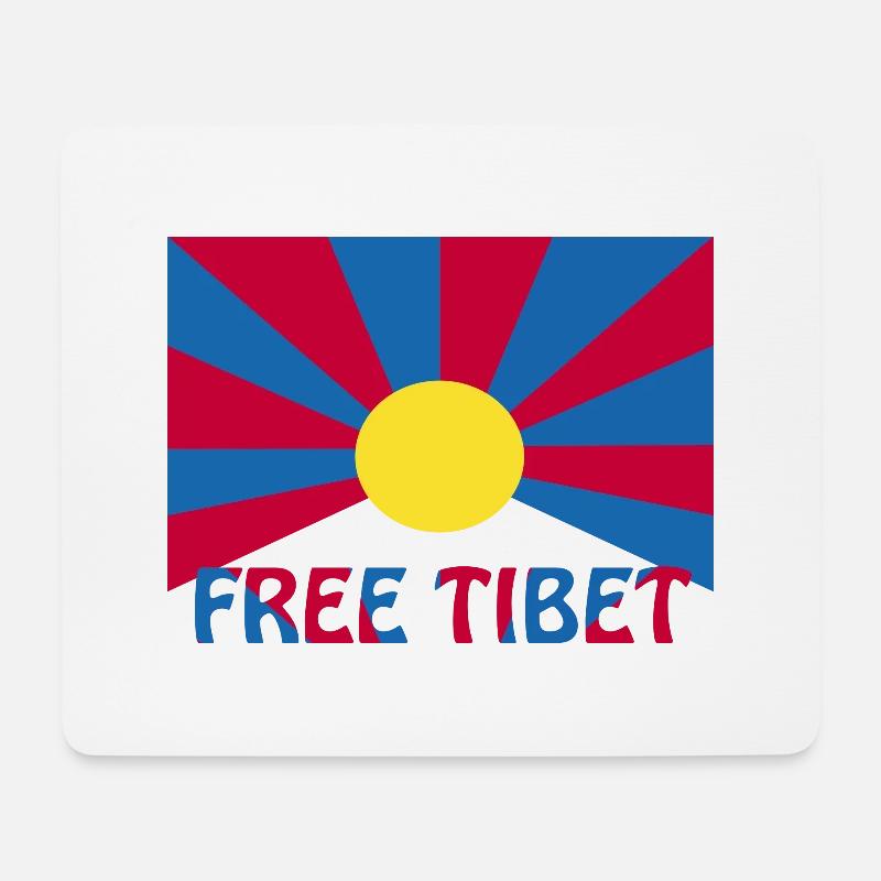 free tibet - Mouse Pad (horizontal) - white