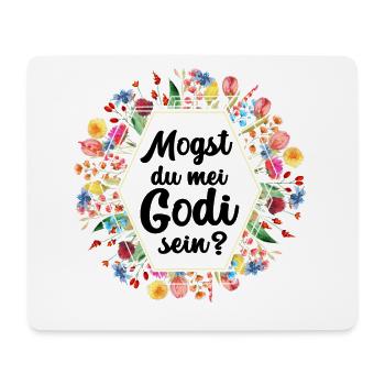 Mogst du mei Godi sein Patentante Österreich Taufe - Mousepad (Querformat) - Weiß - Vorne