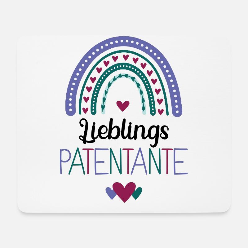 Lieblings Patentante Lieblingspatentante - Mousepad (Querformat) - Weiß