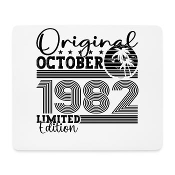 Original Octobre 1982 40th Birthday Gift Cool - Tapis de souris (format paysage) - blanc - Devant