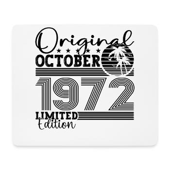 Original Octobre 1972 50th Birthday Gift Cool - Tapis de souris (format paysage) - blanc - Devant