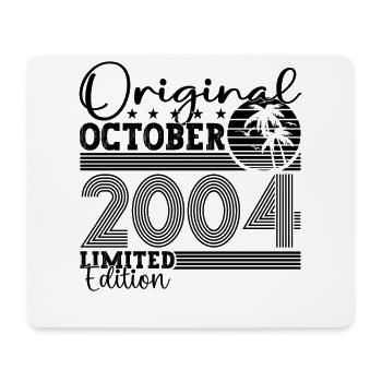 Original October 2004 18th Birthday Gift Cool - Mouse Pad (horizontal) - white - Front