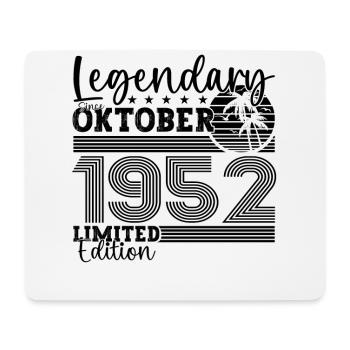 Légendaire depuis octobre 1952 cadeau du 70e anniversaire - Tapis de souris (format paysage) - blanc - Devant