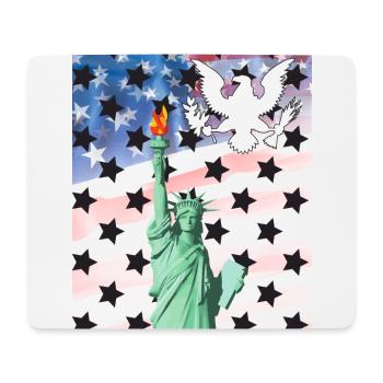 USA, Statue of Liberty - Mouse Pad (horizontal) - white - Front