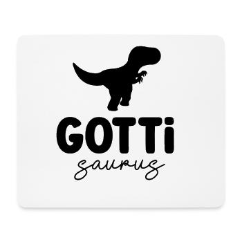 Gotti Saurus Gotti Schweiz Patentante - Mousepad (Querformat) - Weiß - Vorne
