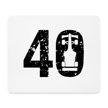 40 Formula Racing Motorsport - Mousepad (Querformat) - Weiß - Vorne