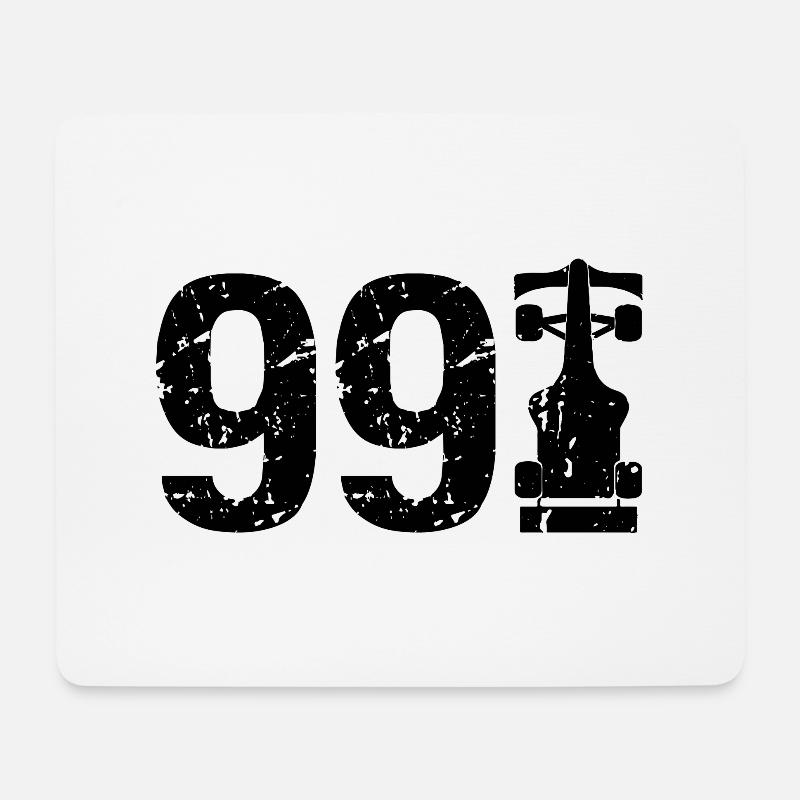 99 Formula Racing Motorsport - Mousepad (Querformat) - Weiß