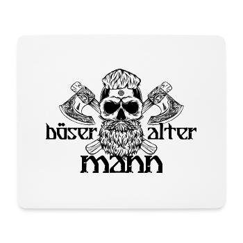 BÖSER ALTER MANN WIKINGER VIKINGS - Mousepad (Querformat) - Weiß - Vorne
