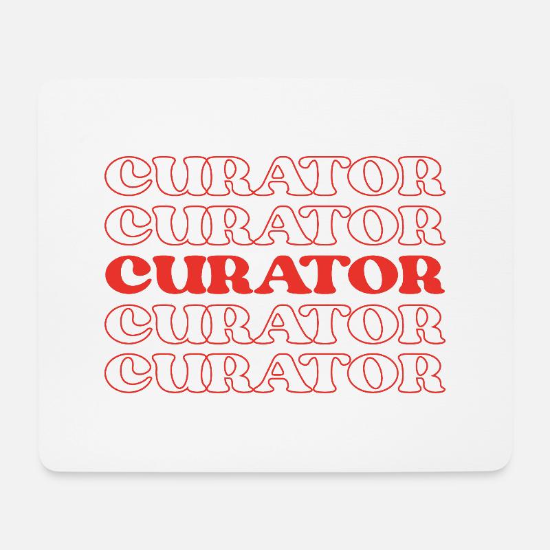 Kurator, Bewahrer, Depotbank, Konservator, Archivar - Mousepad (Querformat) - Weiß