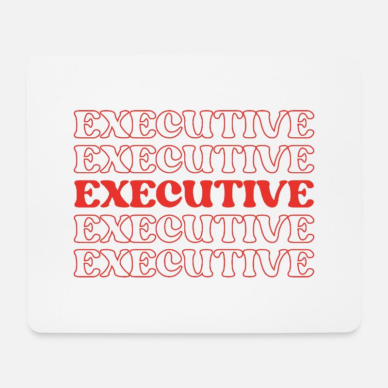 Executive Leader Chief Head Supervisor Manager - Mousepad (Querformat) - Weiß