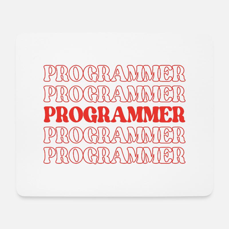 Programmierer, Programmierer, Entwickler, Programmierer, Software-Ingenieur - Mousepad (Querformat) - Weiß
