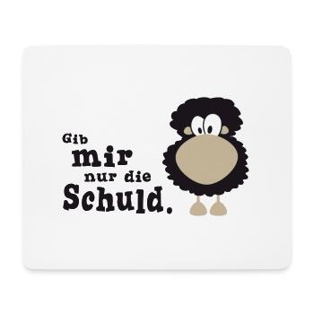 Gib mir nur die Schuld - Mousepad (Querformat) - Weiß - Vorne