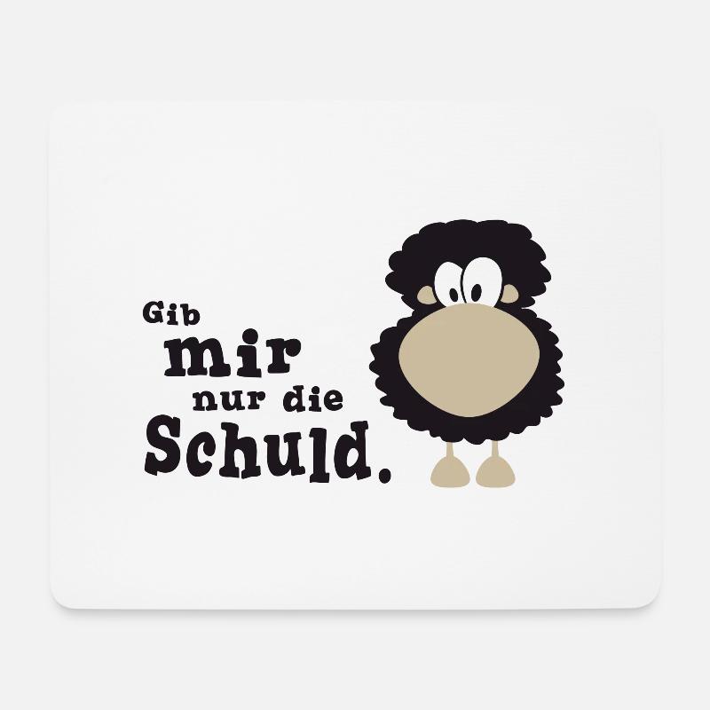 Gib mir nur die Schuld - Mousepad (Querformat) - Weiß