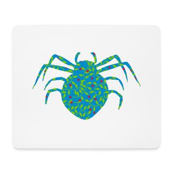 spinne tier krabbeln phobie - Mousepad (Querformat) - Weiß - Vorne