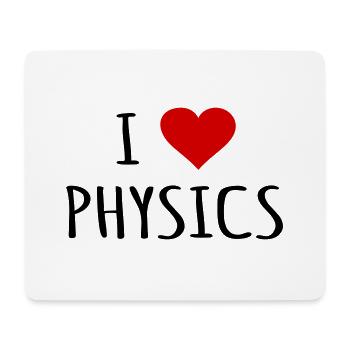 Physique Physicien Professeur de physique Cadeau J’aime - Tapis de souris (format paysage) - blanc - Devant