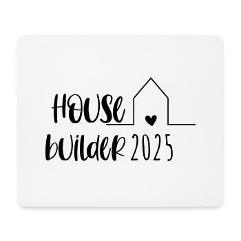 Constructeur de maisons 2025 – Dream House Partnerlook House Construction - Tapis de souris (format paysage) - blanc - Devant