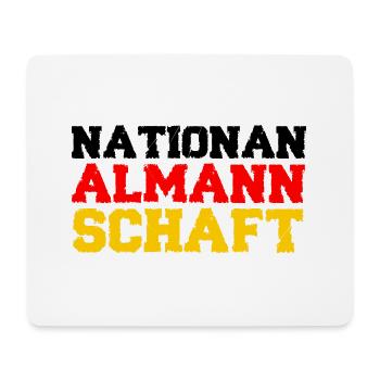 Nationalmannschaft Fußball Wortwitz - Mousepad (Querformat) - Weiß - Vorne