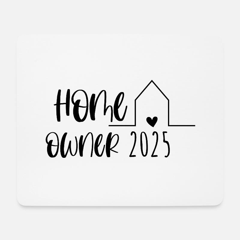 Homeowner 2025 – Eigenheim & Umzug feiern - Mousepad (Querformat) - Weiß