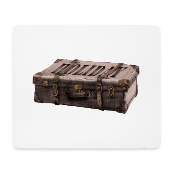 Valise d'aventure au design explorateur - Tapis de souris (format paysage) - blanc - Devant
