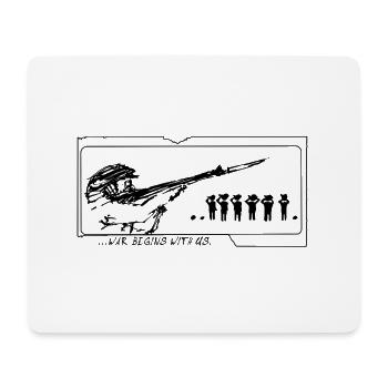 Spread Peace - Mousepad (Querformat) - Weiß - Vorne