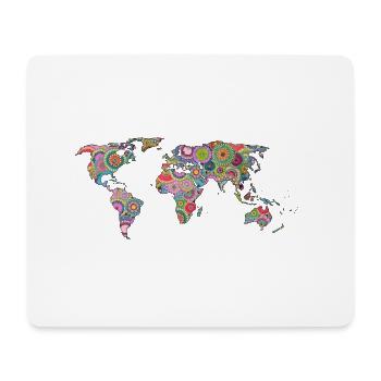 Hipsters' world - Mouse Pad (horizontal) - white - Front