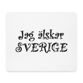 Ich liebe Schweden - Mousepad (Querformat) - Weiß - Vorne