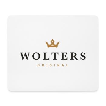 Logo original de la famille Wolters - Tapis de souris (format paysage) - blanc - Devant