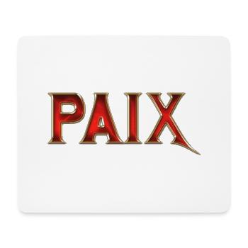 Paix - Tapis de souris (format paysage) - blanc - Devant