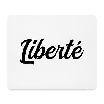 Liberté - Tapis de souris (format paysage) - blanc - Devant