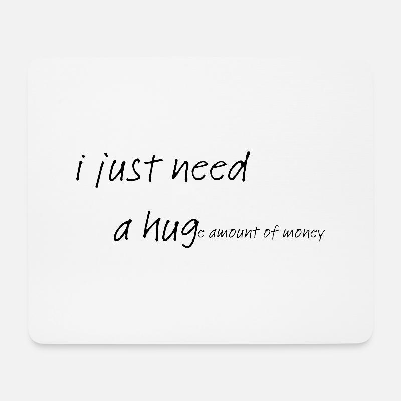 funny double meaning hug money - Mouse Pad (horizontal) - white