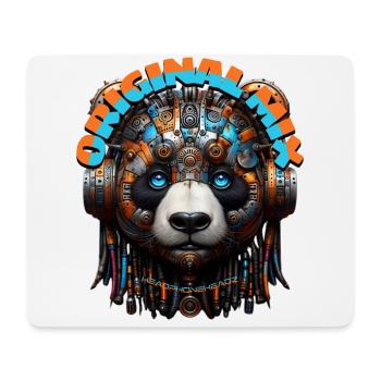 ORIGINAL MIX - Cool Panda with Headphones! - Mouse Pad (horizontal) - white - Front