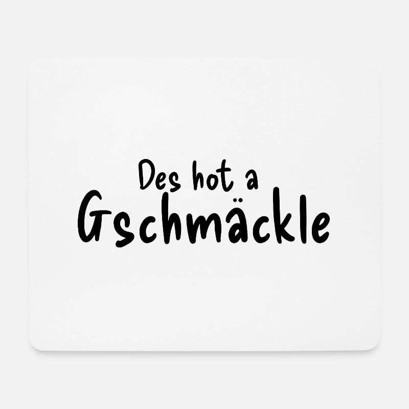 Gschmäckle - Mousepad (Querformat) - Weiß