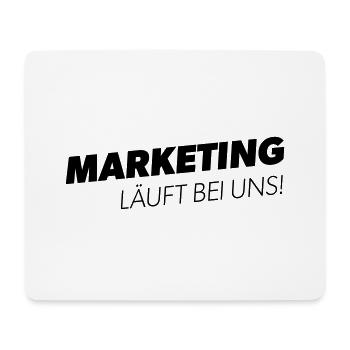 Marketing Team Design - Marketing läuft bei uns! - Mousepad (Querformat) - Weiß - Vorne