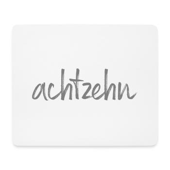 18 achtzehn 18. Geburtstag Geschenk Volljährigkeit - Mousepad (Querformat) - Weiß - Vorne