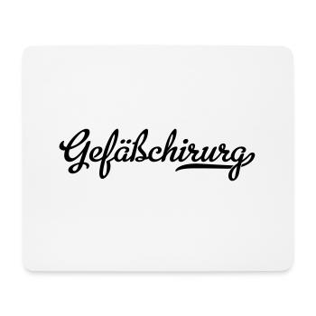 gefäßchirurg - Mousepad (Querformat) - Weiß - Vorne