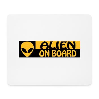 ALIEN ON BOARD - Mouse Pad (horizontal) - white - Front