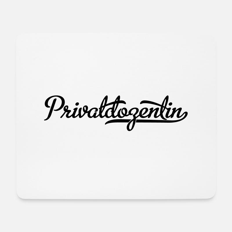 privatdozentin - Mousepad (Querformat) - Weiß