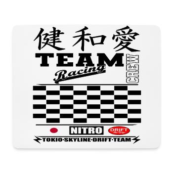 Course "Tokyo Drift" - Tapis de souris (format paysage) - blanc - Devant
