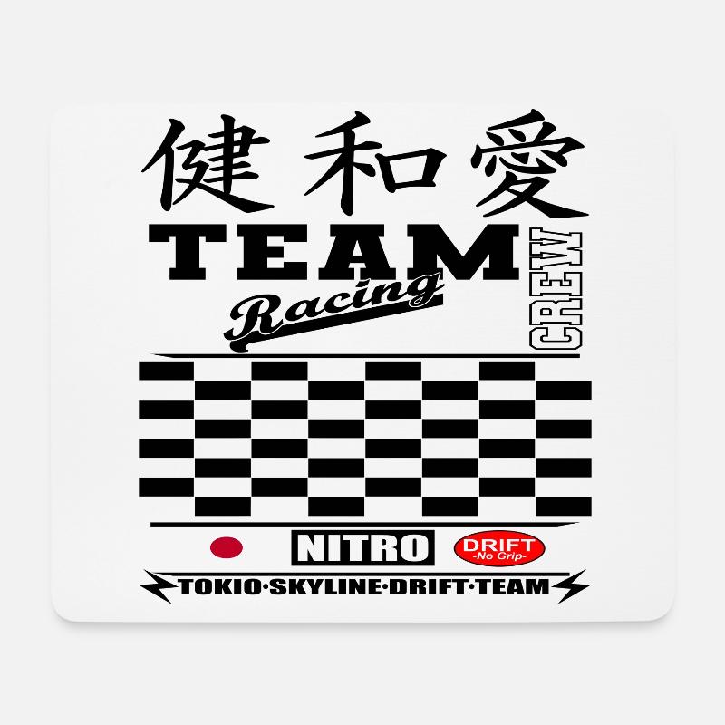 Racing "Tokyo Drift" - Mouse Pad (horizontal) - white