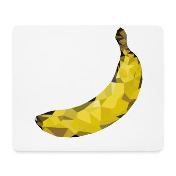 Banana polygon - Mouse Pad (horizontal) - white - Front