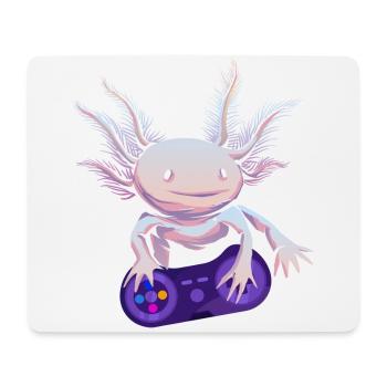 Gamer Axolotl Gamer Gaming - Tapis de souris (format paysage) - blanc - Devant