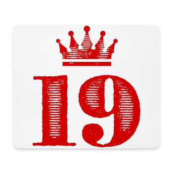 19 Couronne numérique - Tapis de souris (format paysage) - blanc - Devant