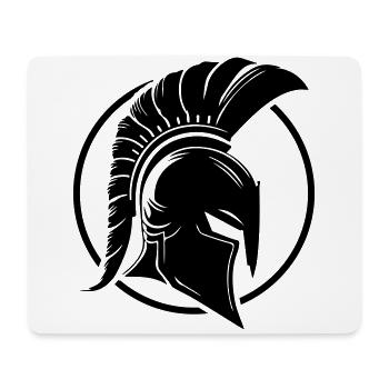 Casque Spartiate Warrior Sparta - Tapis de souris (format paysage) - blanc - Devant
